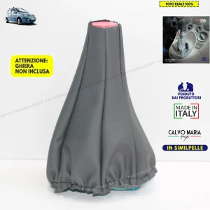 Cuffia Leva Cambio Fiat Panda 169 2003-2011 Grigio Similpelle