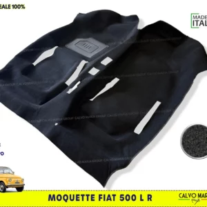 Moquette Pavimento Nuova per Fiat 500 d’Epoca (1957-1976) | Made in Italy | Resistente
