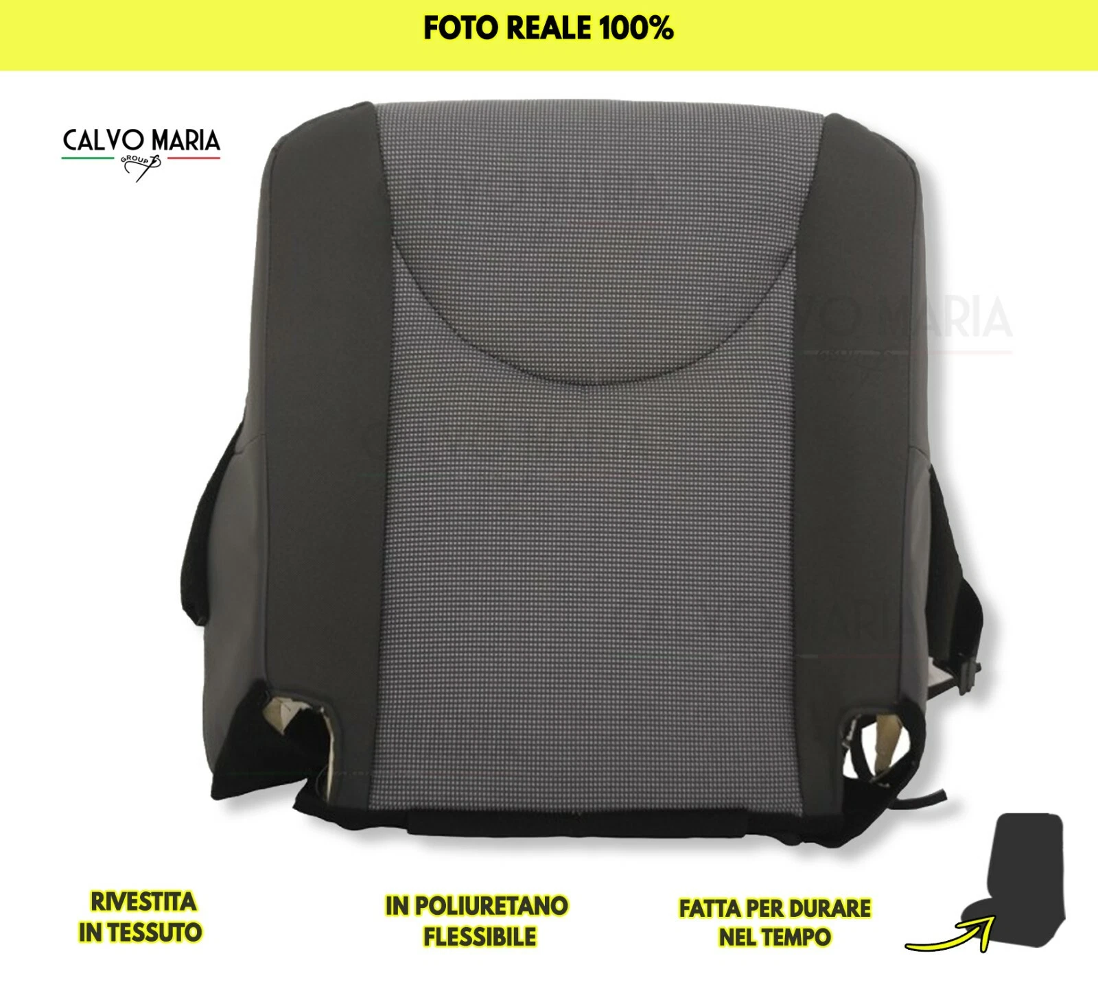 Imbottitura Seduta Anteriore Peugeot Expert Rivestita Tessuto Originale | Poliuretano Resistente - immagine 3