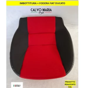 Imbottitura Seduta Anteriore Fiat Ducato/Citroen Jumper/Peugeot Boxer Serie 4 con Fodera Nera-Rossa | Made in Italy
