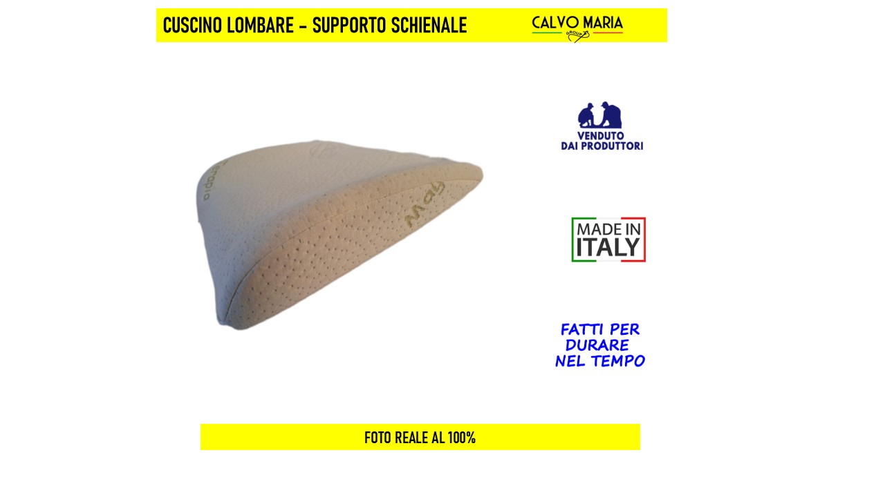 Cuscino Lombare Poggiareni Aloe Vera 32x36x10 cm - immagine 4