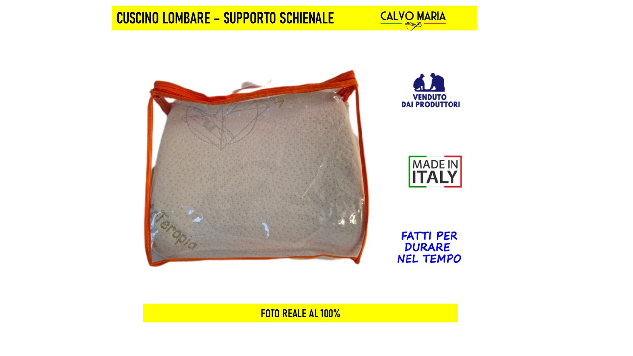 Cuscino Lombare Poggiareni Aloe Vera 32x36x10 cm - immagine 2