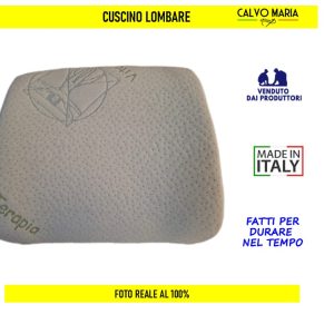 Cuscino Lombare Poggiareni Aloe Vera 32x36x10 cm