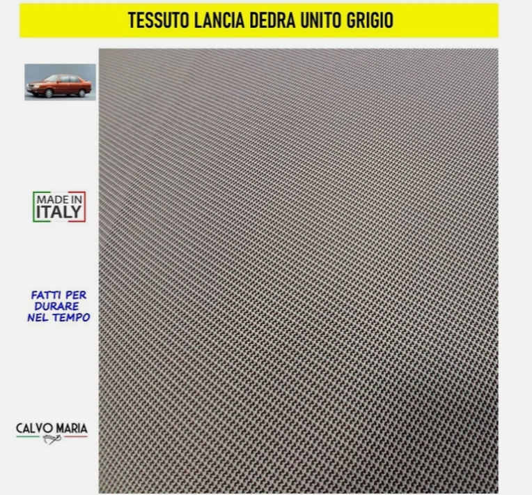 Tessuto Originale Lancia Dedra Grigio 160x160 cm Tappezzeria Restauro Sedili - immagine 2