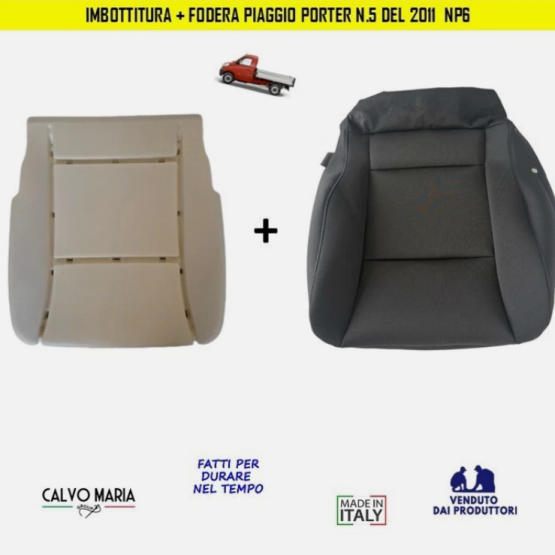 Imbottitura e fodera seduta Piaggio Porter N.5 NP6 dal 2011