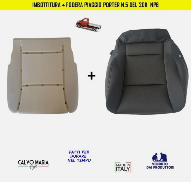 Imbottitura e fodera seduta Piaggio Porter N.5 NP6 dal 2011