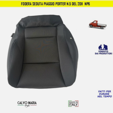 Fodera rivestimento seduta sedile guida Piaggio Porter N.5 NP6 dal 2011