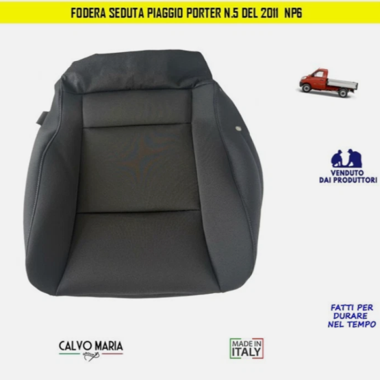 Fodera rivestimento seduta sedile guida Piaggio Porter N.5 NP6 dal 2011