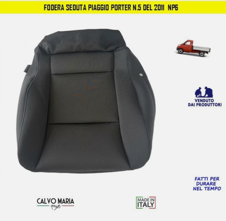 Fodera rivestimento seduta sedile guida Piaggio Porter N.5 NP6 dal 2011
