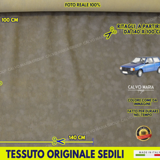 Tessuto originale per sedili Fiat Uno Mistral al metro Made in Italy