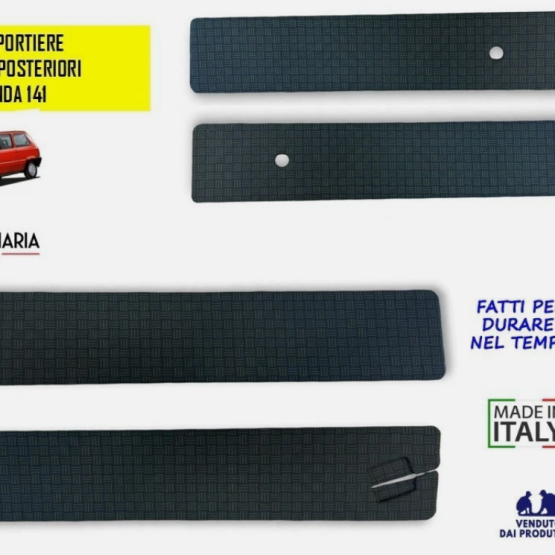 Pannelli portiere Fiat Panda 141 kit 4 pezzi tessuto con clip